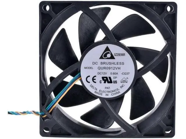 Alt view image 4 of 5 - QUR0912VH 9CM 92X92X25mm 12V 0.60A 4 lines pwm large air volume computer CPU radiator fan Mini water cooling fan