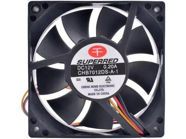 Alt view image 2 of 4 - CHB7012DS-A-1 7cm 70mm fan 7020 70x70x20mm 12V 0.20A Computer CPU 7cm cooling fan Air volume noise balance