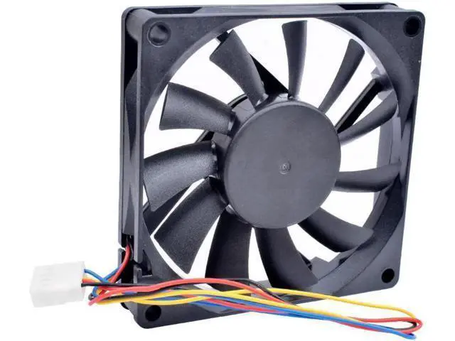 Alt view image 3 of 5 - AFB0812SHB 8cm 8015 80x80x15mm 80mm fan 12V 0.40A 4 lines pwm ultra-thin chassis CPU large air volume cooling fan