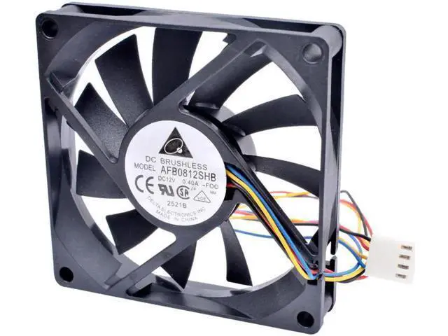 Alt view image 4 of 5 - AFB0812SHB 8cm 8015 80x80x15mm 80mm fan 12V 0.40A 4 lines pwm ultra-thin chassis CPU large air volume cooling fan