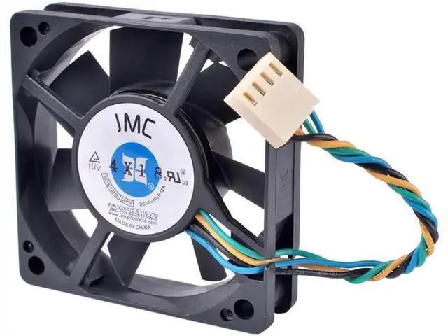 Alt view image 2 of 5 - 6015-12HB 6cm 60mm fan 6015 12V 0.12A 4-wire pwm computer motherboard CPU cooling fan