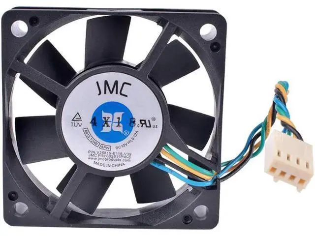 Alt view image 3 of 5 - 6015-12HB 6cm 60mm fan 6015 12V 0.12A 4-wire pwm computer motherboard CPU cooling fan
