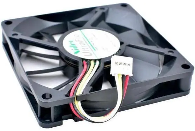 Alt view image 3 of 5 - U80R12MLAB-58 8cm 80mm fan 80x80x15mm DC12V 0.12A 4 lines Industrial computer cooling fan with speed monitoring RD warning