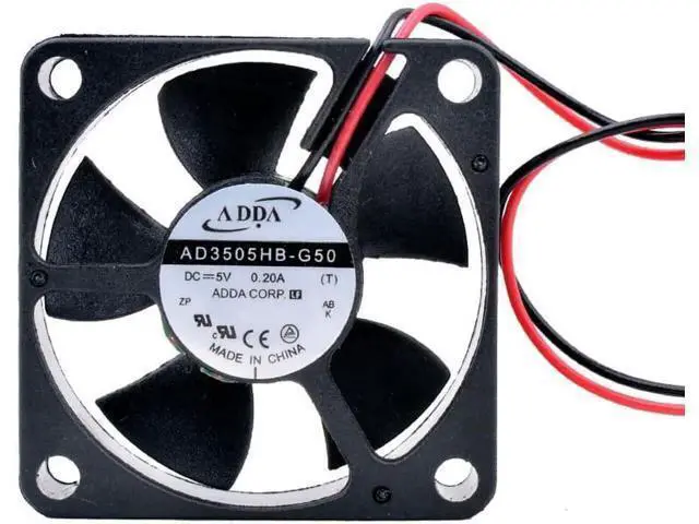 Alt view image 2 of 5 - Brand new AD3505HB-G50 3.5cm 3510 35mm fan 35x35x10mm DC5V 0.20A double ball large air volume miniature cooling fan