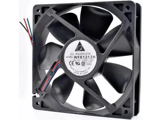 Alt view image 2 of 4 - WFB1212H-R00 12cm 12025 120mm fan DC12V 0.45A stall alarm large air volume computer chassis power cooling fan