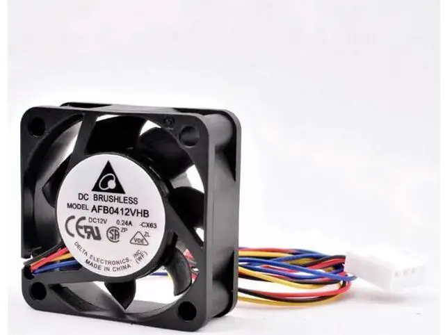 Alt view image 2 of 5 - AFB0412VHB 4cm 40mm fan 40x40x15mm DC12V 0.24A 4pin pwm control speed Cooling fan for router switch miniature chassis