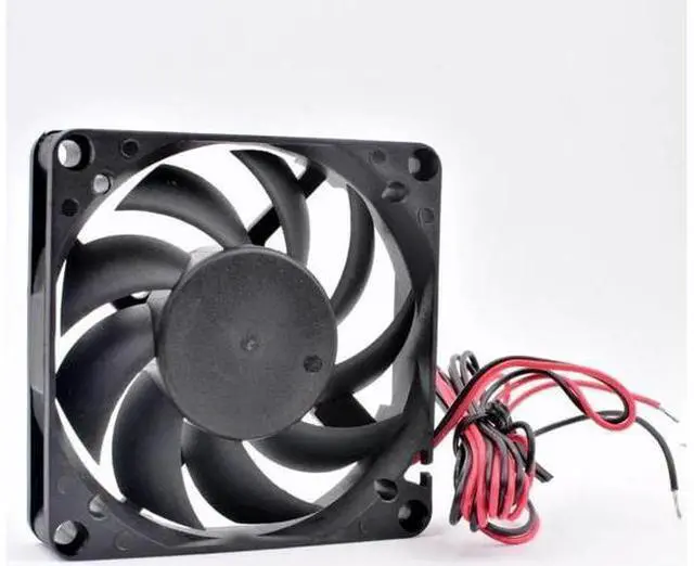 Alt view image 2 of 4 - DFB701512H 7cm 70mm fan 70x70x15mm DC12V 4.2w 2 wires 2 balls Cooling fan with large air volume for chassis power supply