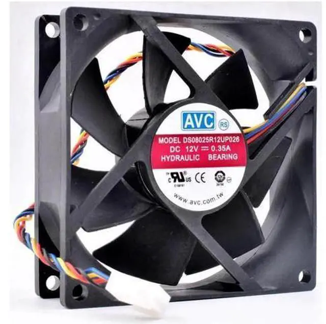 Main image of DS08025R12U 8025 8cm 80mm fan 80x80x25mm 12V 0.35A computer chassis CPU temperature control cooling fan