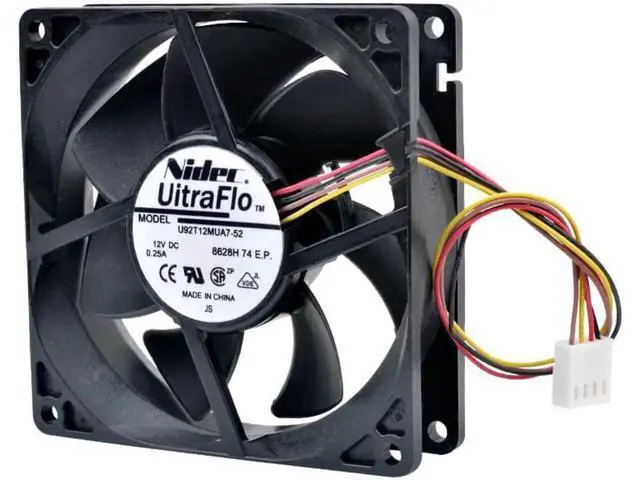 Alt view image 2 of 5 - U92T12MUA7-52 9cm 9025 92x92x25mm 92mm fan 12V 0.25A 4 line pwm computer chassis CPU cooling fan