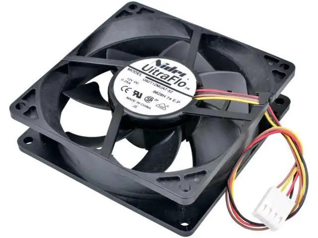 Alt view image 3 of 5 - U92T12MUA7-52 9cm 9025 92x92x25mm 92mm fan 12V 0.25A 4 line pwm computer chassis CPU cooling fan