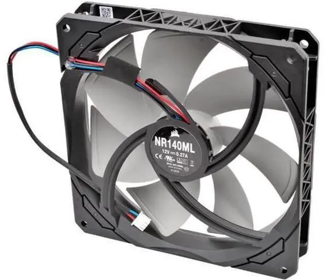 Alt view image 4 of 4 - New NR140ML 14cm 140mm fan 140x140x25mm 14025 DC12V 0.27A cooling fan for RMx Series 850W (2021) power supply