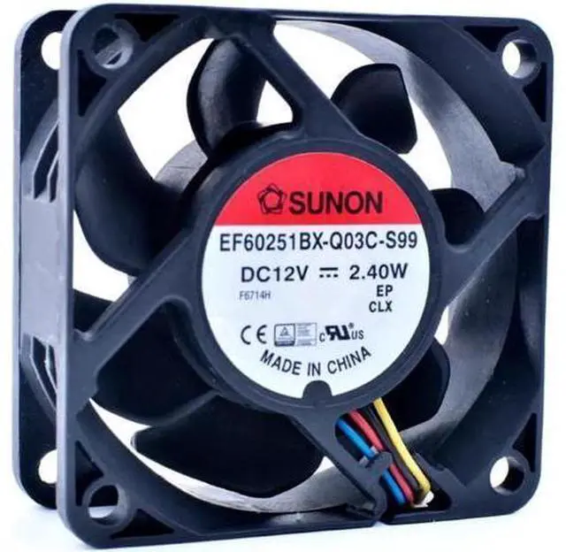 Main image of EF60251BX-Q03C-S99 6cm 6025 60x60x25mm 60mm fan DC12V 2.40W 4 lines pwm computer case CPU cooling fan