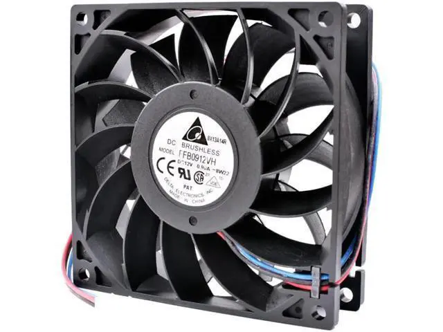 Alt view image 2 of 4 - FFB0912VH 9cm 92mm fan 92x92x25mm DC12V 0.90A 3 lines computer chassis CPU server cooling fan