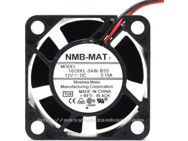 Alt view image 2 of 4 - 1608KL-04W-B50 4cm 40mm fan 4020 40x40x20mm 12V 0.15A Double ball bearing large air volume cooling fan