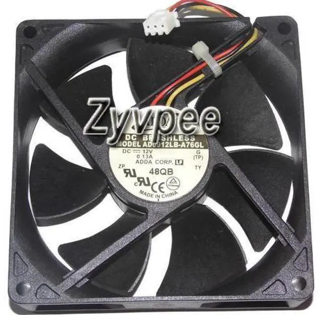 Main image of for ADDA 90*25mm AD0912LB-A76GL 12V 0.13A 3 Wire 3 pins 9cm case fan,power cooler,cooling fan