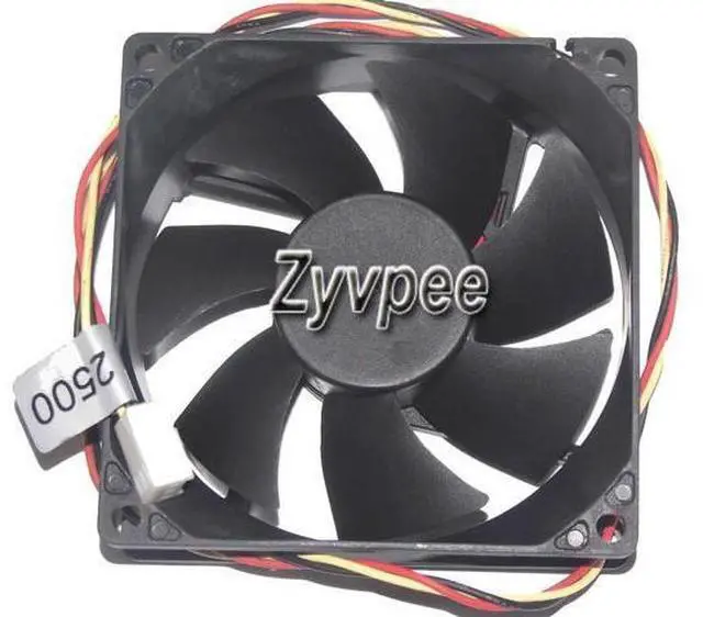 Alt view image 3 of 3 - 80mm DF0802512SEMN 12V 0.13A 1.56W 3 wires CPU Cooling Fan 80x25mm