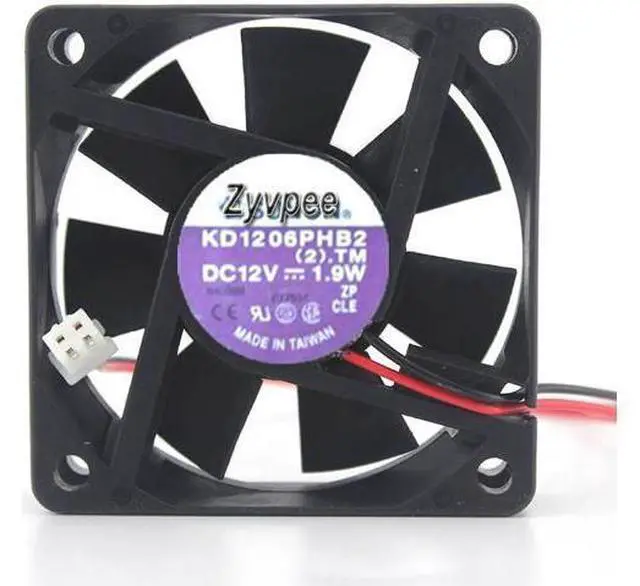 Main image of for sunon KD1206PHB2 (2).TM 60*15MM DC 12V 1.9W 2 wires 2 pins 6cm case fan cooling fan