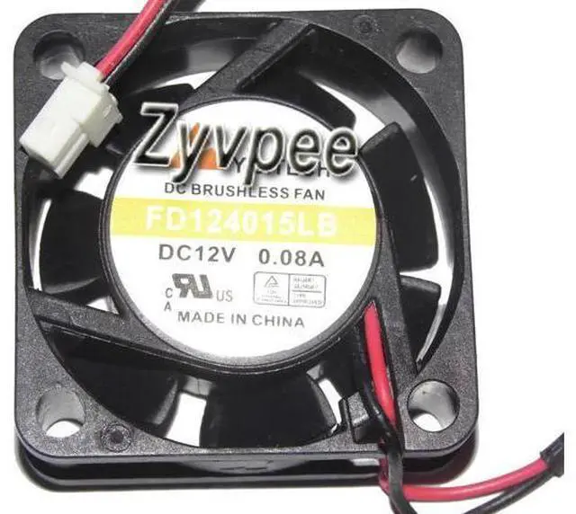 Main image of for Y.S.TECH 40*15mm FD124015LB 12V 0.08A 2 Wire 2 pins case fan,4cm cooling fan