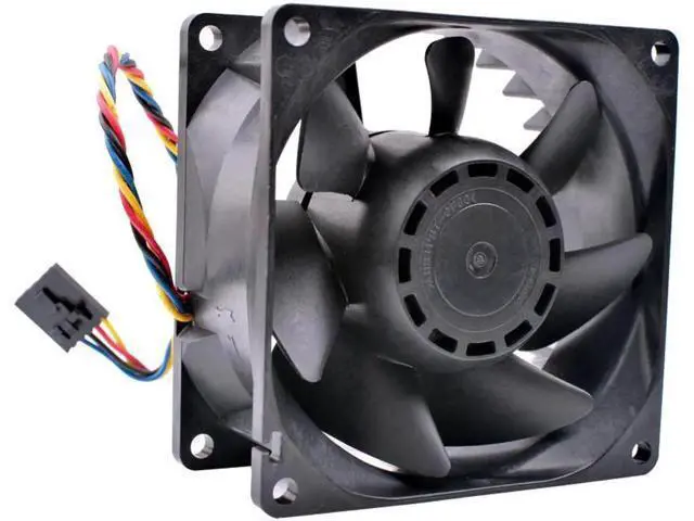 Alt view image 3 of 5 - 9G0812P1F041 8cm 80mm fan 8038 12V 0.58A Double ball bearing server large air volume cooling fan