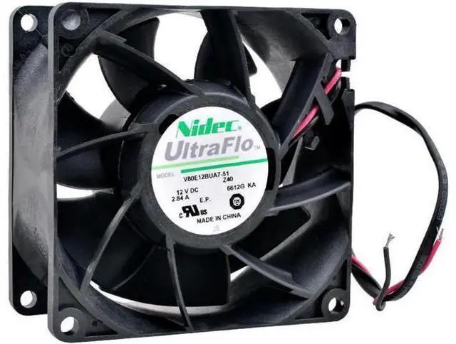 Main image of V80E12BUA7-51 8cm 8038 80mm fan 80x80x38mm DC12V 2.84A High air volume cooling fan for servers and modified motorcycles