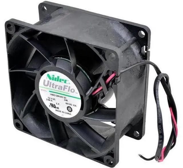 Alt view image 2 of 6 - V80E12BUA7-51 8cm 8038 80mm fan 80x80x38mm DC12V 2.84A High air volume cooling fan for servers and modified motorcycles