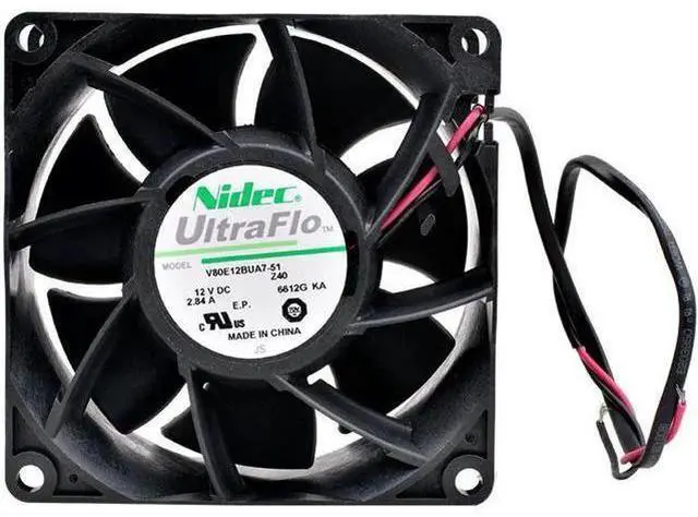 Alt view image 5 of 6 - V80E12BUA7-51 8cm 8038 80mm fan 80x80x38mm DC12V 2.84A High air volume cooling fan for servers and modified motorcycles