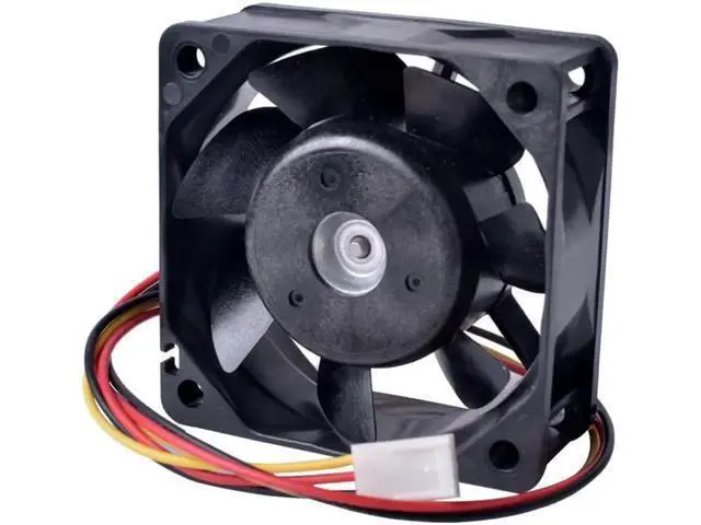 Alt view image 4 of 6 - 109R0612J401 60mm fan 6025 60x60x25mm 12V 0.47A Double ball bearing large air volume cooling fan