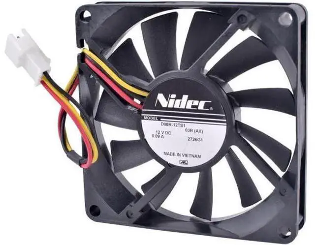 Main image of D08R-12TS1 8cm 80mm fan 8015 12V 0.09A 3-wire ultra-quiet cooling fan