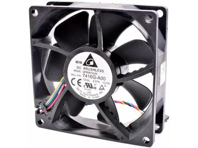 Alt view image 3 of 4 - QFR0812UH 7416G-A00 8cm 8025 80mm fan DC12V 0.87A server chassis CPU cooling fan