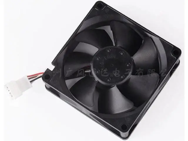 Alt view image 3 of 6 - 3110KL-04W-B66 80mm fan 80x80x25mm 8025 DC12V 0.34A 4-wire cooling fan for refrigerator and freezer