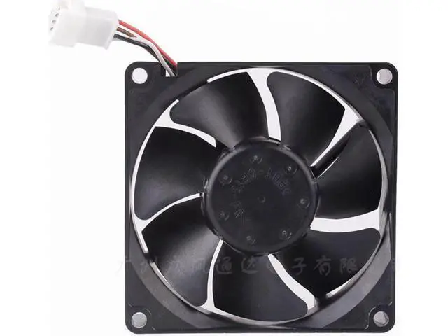 Alt view image 4 of 6 - 3110KL-04W-B66 80mm fan 80x80x25mm 8025 DC12V 0.34A 4-wire cooling fan for refrigerator and freezer