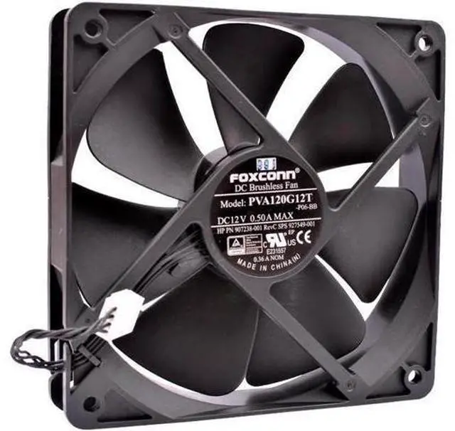 Main image of PVA120G12T 12cm 12025 120mm fan 120x120x25mm DC12V 0.50A 4 lines suitable for server chassis CPU cooling fan