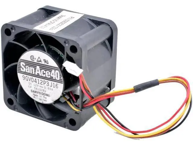 Alt view image 3 of 5 - 9GV0412P3J16 4cm 40mm fan 40x40x28mm DC12V 0.60A cooling fan for server power supply