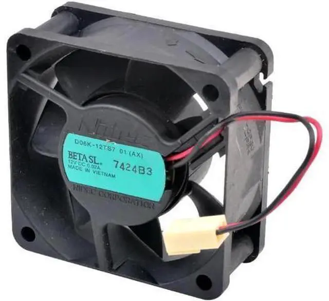 Alt view image 2 of 4 - D06K-12TS7 6cm 60mm fan 60x60x25mm DC12V 0.02A Ultra-quiet cooling fan for case power supply