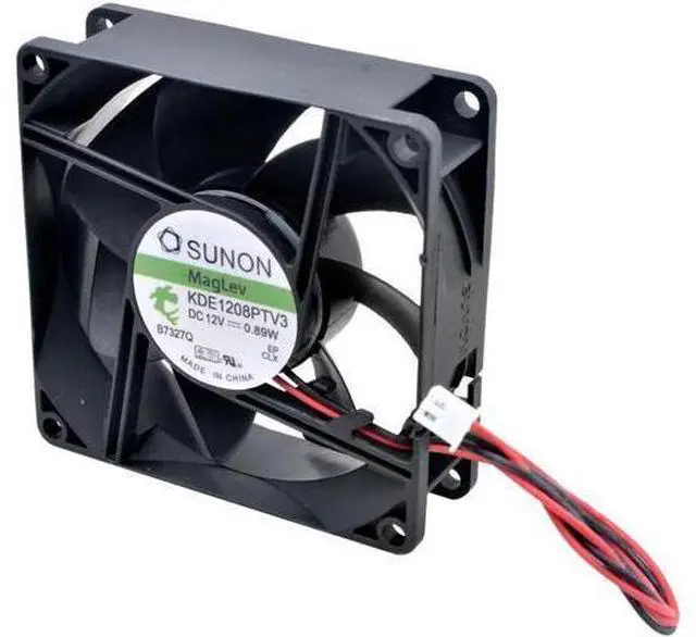 Alt view image 2 of 4 - KDE1208PTV3 8cm 80mm fan 80x80x25mm 8025 DC12V 0.89W Magnetic suspension bearing Silent cooling fan for power supply