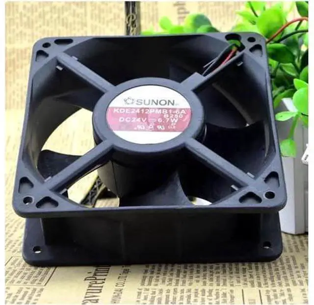 Alt view image 4 of 4 - For SUNON KDE2412PMB1-6A 12038 24V 6.7W 12CM Siemens inverter fan cooling fan