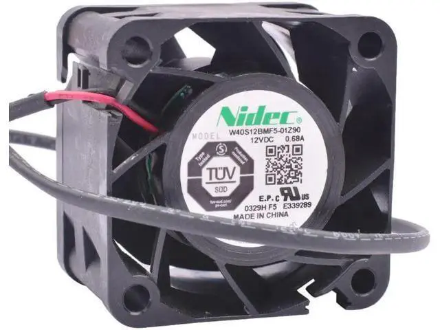 Alt view image 3 of 5 - W40S12BMF5-01Z90 4cm 40mm fan 40x40x28mm 4028 DC12V 0.68A Double ball bearing is suitable for cooling fan of power server