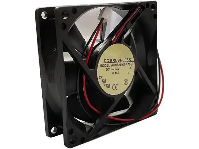Alt view image 2 of 3 - for AD0824HS-A70GL DC24V 0.16A 8cm 8025 2-Wire Cooling Fan Fan
