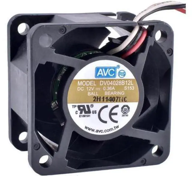 Main image of DV04028B12L 4028 4cm 40mm fan 12V 0.36A Temperature Control Sensor - Silent Airflow Cooling Fan