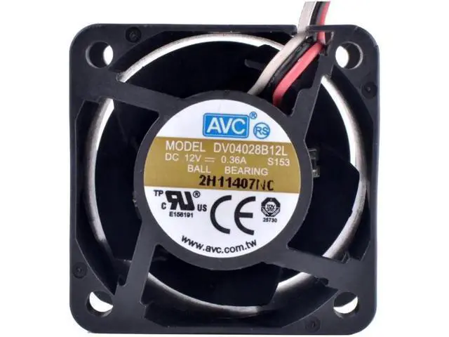 Alt view image 3 of 5 - DV04028B12L 4028 4cm 40mm fan 12V 0.36A Temperature Control Sensor - Silent Airflow Cooling Fan