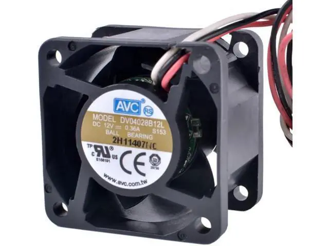 Alt view image 4 of 5 - DV04028B12L 4028 4cm 40mm fan 12V 0.36A Temperature Control Sensor - Silent Airflow Cooling Fan