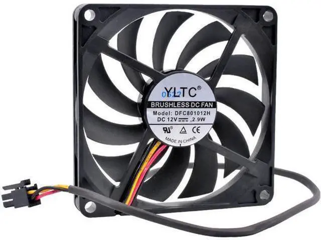 Main image of DFC801012H 8cm 80mm fan 80x80x10mm DC12V 2.9W 3 wires for the cooling fan of the chassis power inverter