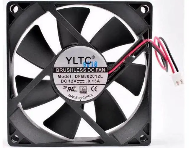 Main image of DFB802012L 8cm 80mm fan 80x80x20mm DC12V 0.13A 2pin 2 ball bearings Silent cooling fan suitable for chassis power inverter