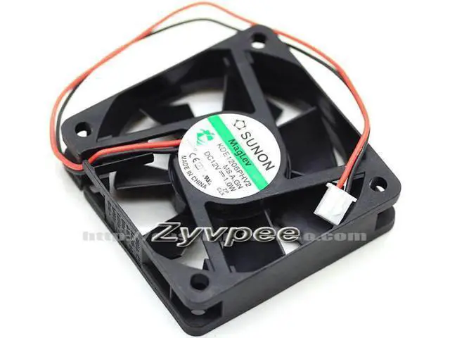 Alt view image 3 of 3 - for SUNON KDE1206PHV2 MS.A.GN DC 12V 1.0W 60x15mm 2 wires 6cm case fan cooling fan