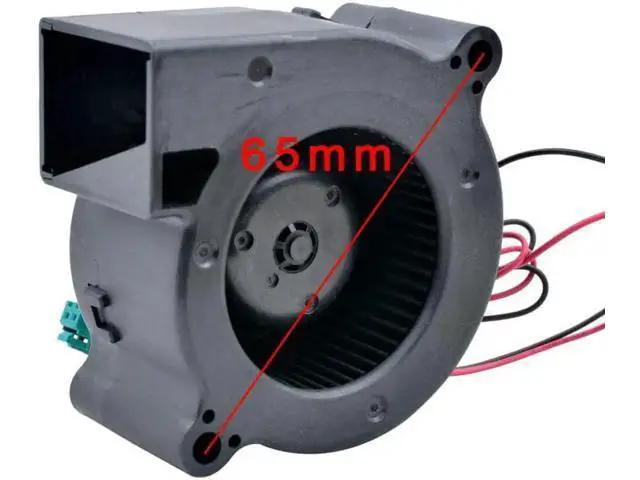 Alt view image 4 of 5 - D06F-12B2S1 6cm 60mm blower fan 60x60x28mm pitch 65mm DC12V 0.30A blower cooling fan for humidifier projector