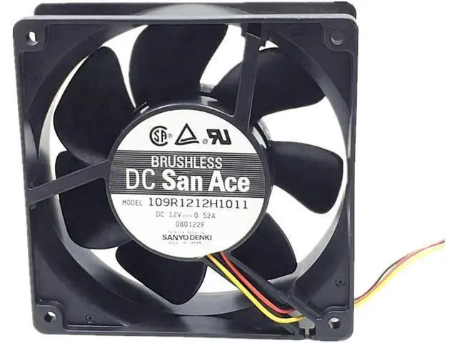 Alt view image 3 of 4 - 2pcs\/lot 109R1212H1011 Server Square Fan 12038 12cm 120X120X38mm DC12V 0.52A Server Cooling Fan