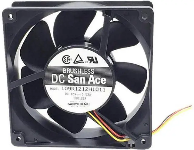 Main image of 2pcs/lot 109R1212H1011 Server Square Fan 12038 12cm 120X120X38mm DC12V 0.52A Server Cooling Fan