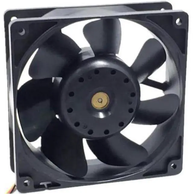 Alt view image 4 of 5 - 2pcs/lot 109R1212H1011 Server Square Fan 12038 12cm 120X120X38mm DC12V 0.52A Server Cooling Fan