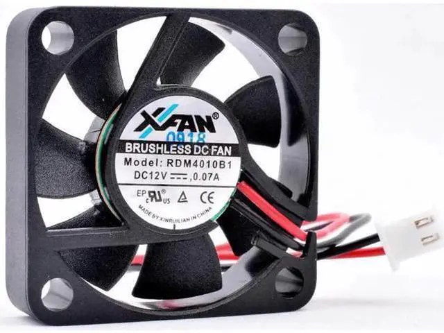 Main image of RDM4010B1 4cm 40mm fan 40x40x10mm DC12V 0.07A Double ball bearing 2 wires Quiet small cooling fan