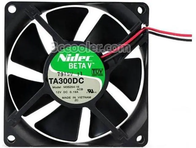 Main image of for NIDEC 8025 TA300DC M35254-16 12V 0.19A 2 Wires 8CM Case fan,80mm cooling fan